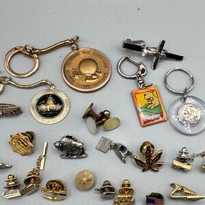 Vintage Tie Tacks, Clasps,Key Chains